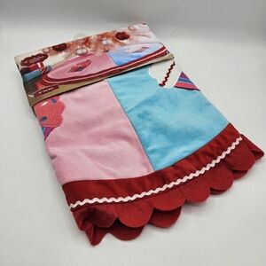 Cupcake Christmas Tree Skirt St Nicholas Square Pink Blue 24" Baker Baking NEW